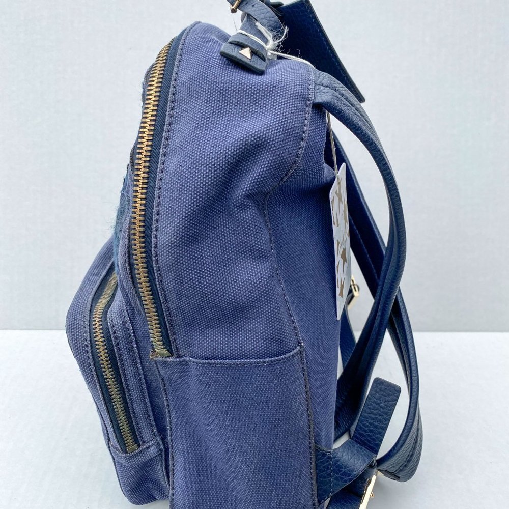 Valentino Garavani Denim Butterfly Backpack Blue - Picture 4 of 11